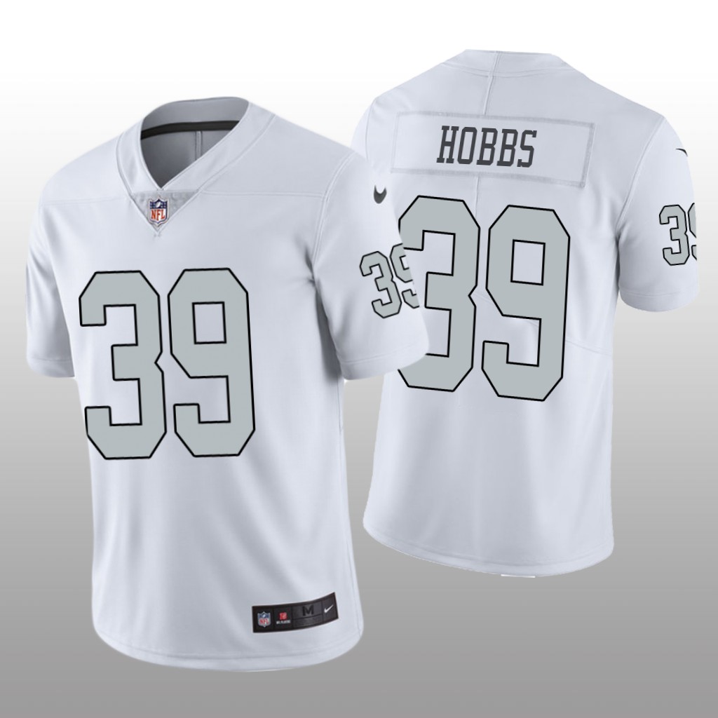 Las Vegas Raiders Nate Hobbs White Jersey Color Rush Limited - Men's