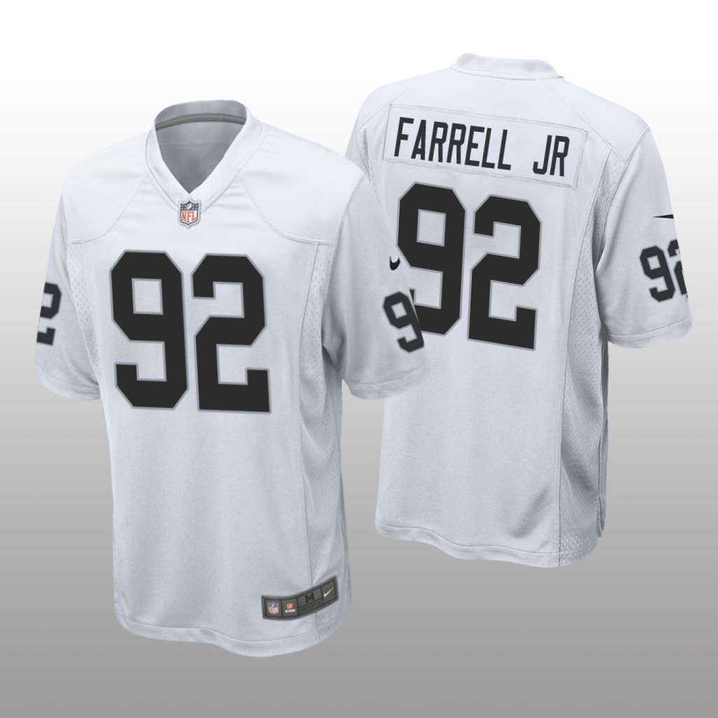 Las Vegas Raiders Neil Farrell Jr. White Jersey Game - Men's