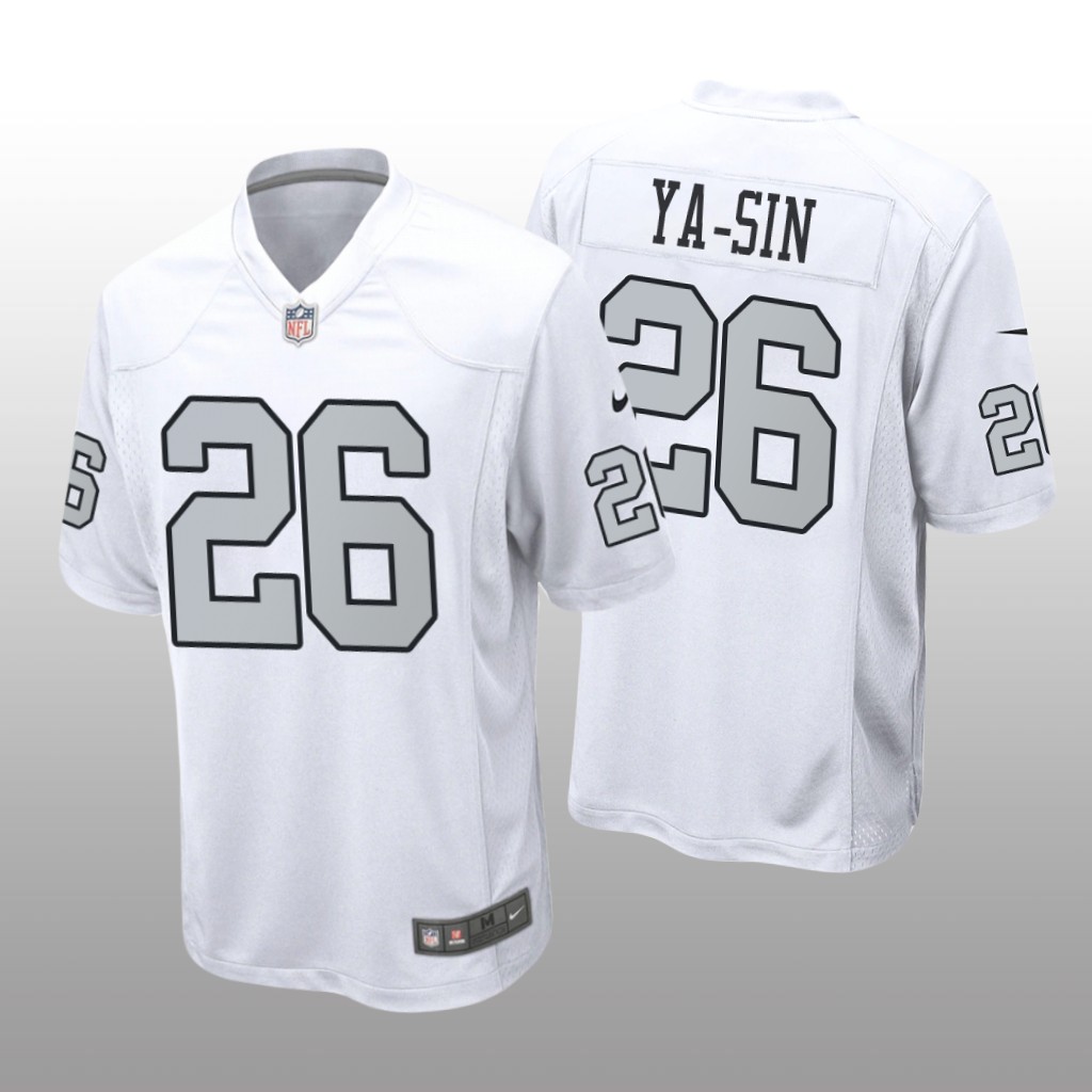 Las Vegas Raiders Rock Ya-Sin White Jersey Alternate Game - Men's