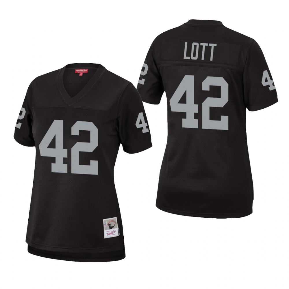 Las Vegas Raiders Ronnie Lott Black Jersey Legacy - Women's
