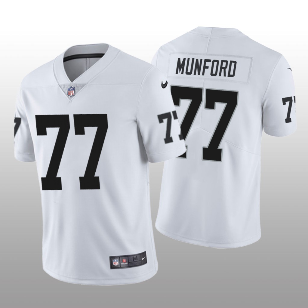 Las Vegas Raiders Thayer Munford White Jersey Vapor Limited - Men's