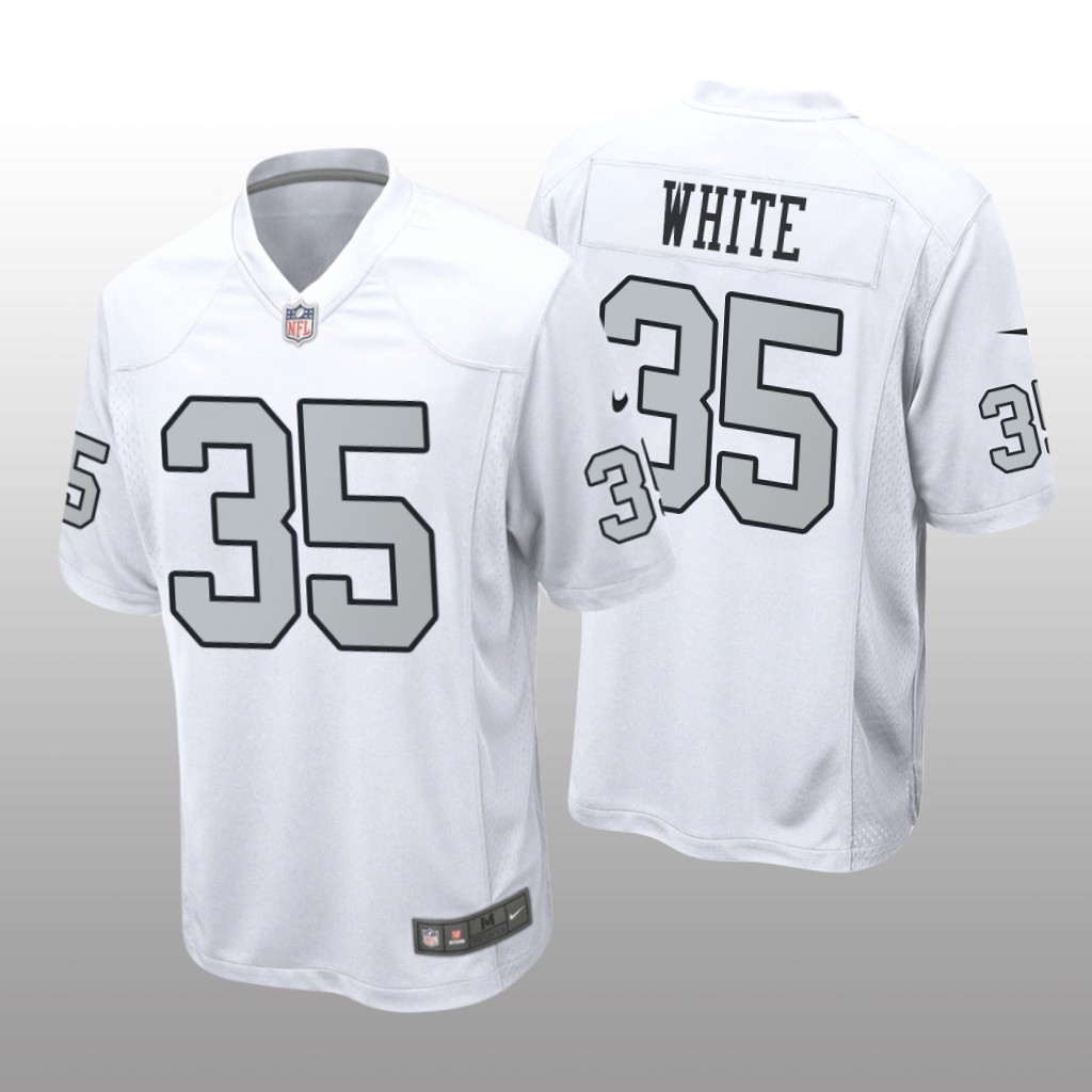Las Vegas Raiders Zamir White White Jersey Alternate Game - Men's