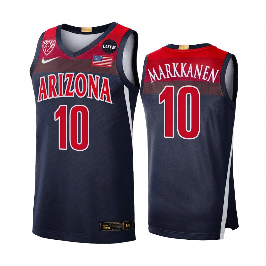 Lauri Markkanen Arizona Wildcats Navy Jersey Elite Limited NBA Alumni