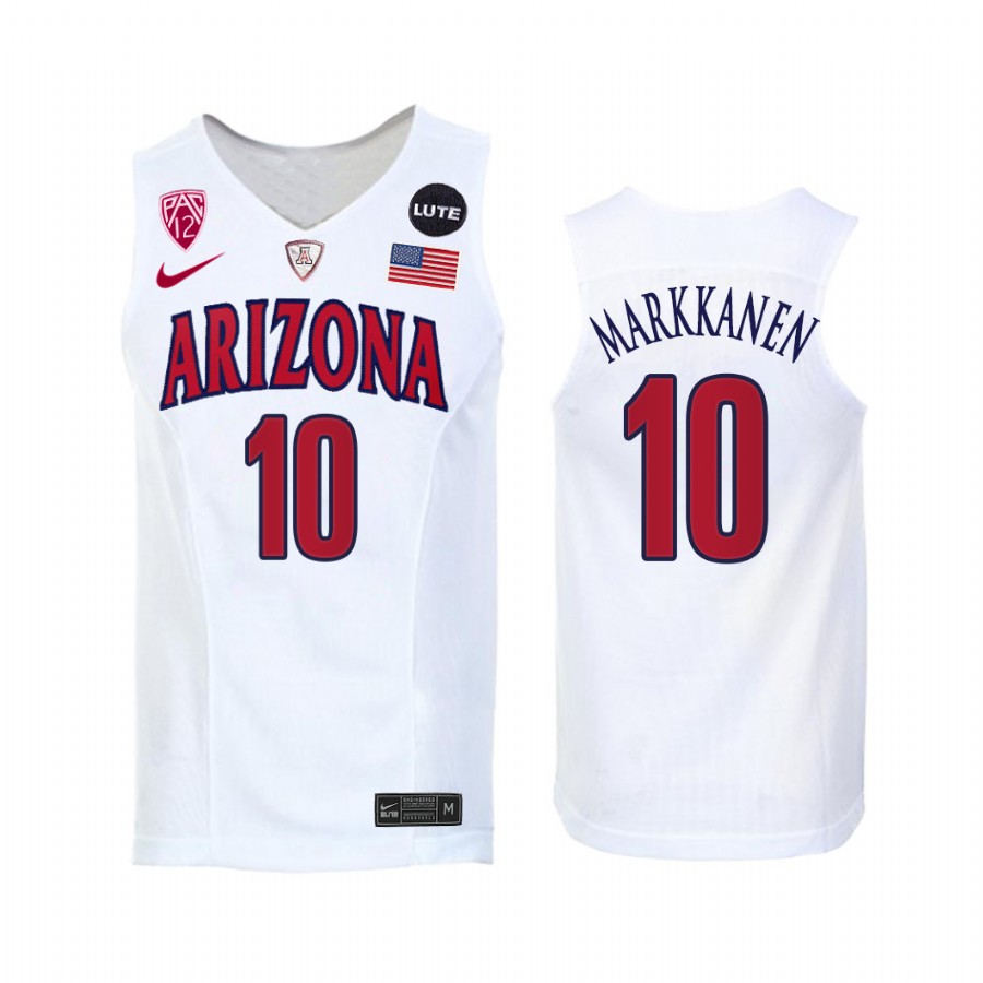 Lauri Markkanen Arizona Wildcats White Jersey College NBA Alumni