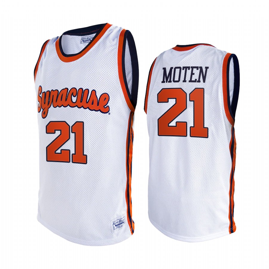 Lawrence Moten Syracuse Orange White Jersey 2021 Alumni Limited Retro