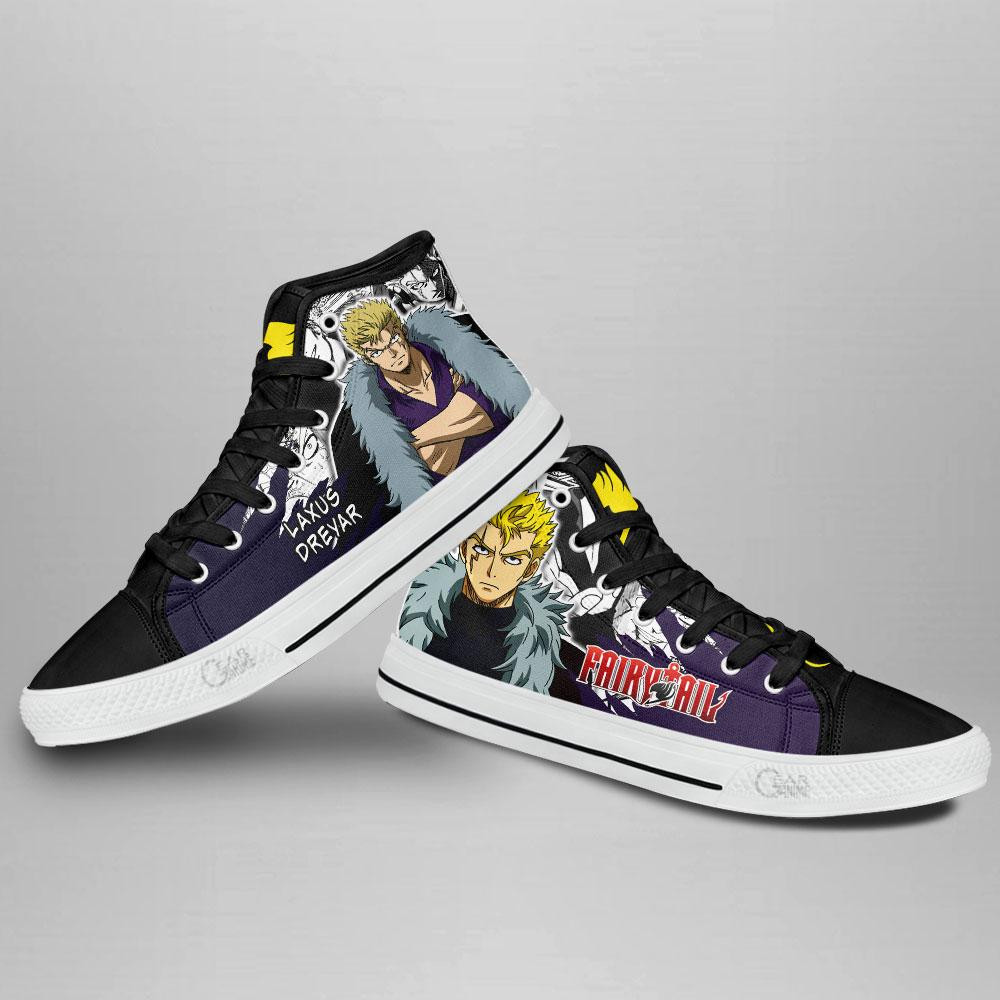 Laxus Dreyar High Top Shoes Custom Fairy Tail Anime Sneakers