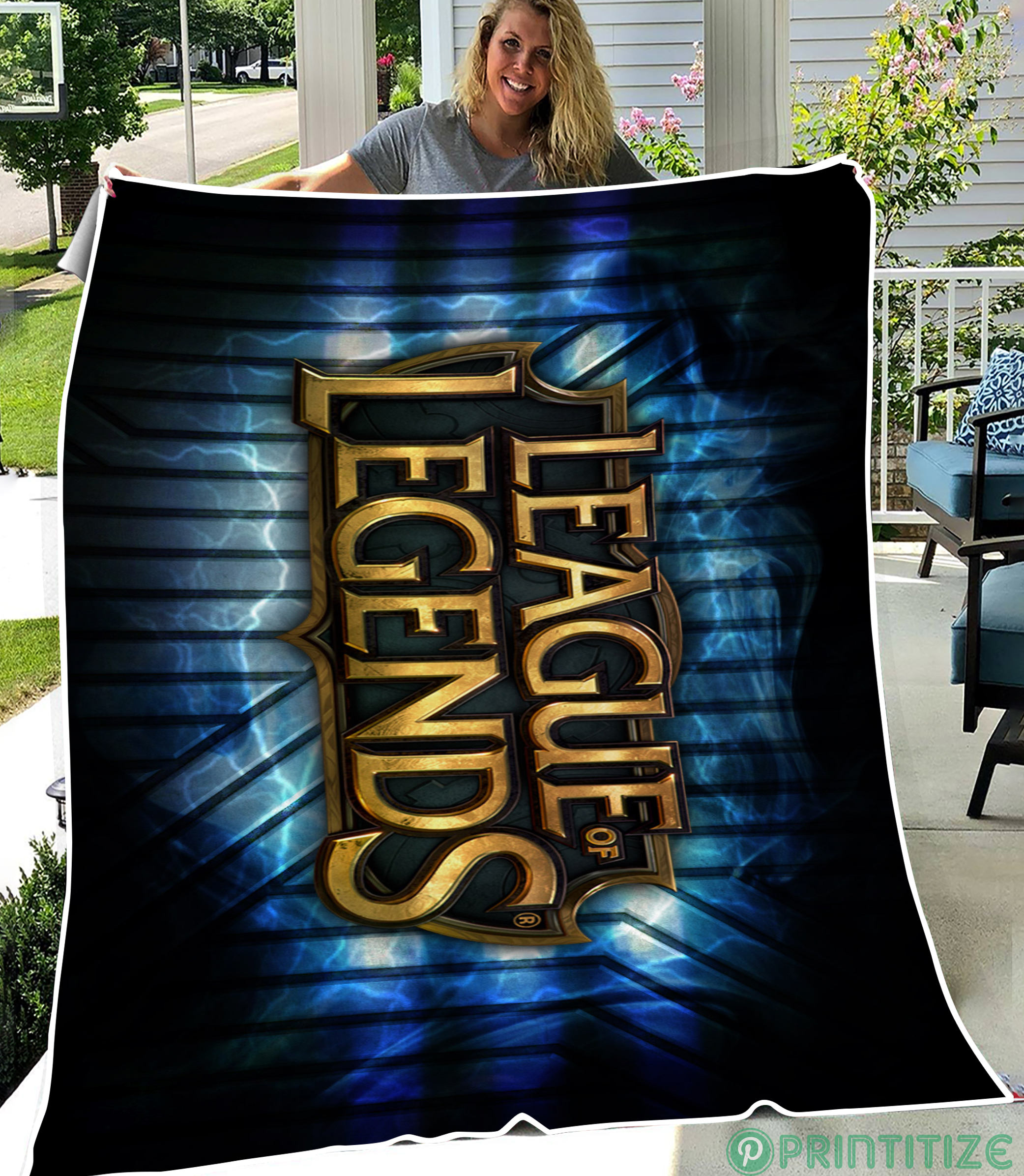 League Of Legend Logo Fleece Blanket