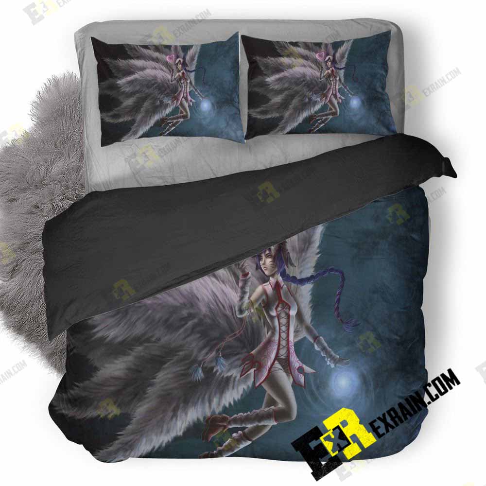 League Of Legends Ahri Art Do 3D Customized Duvet Cover Bedding Set