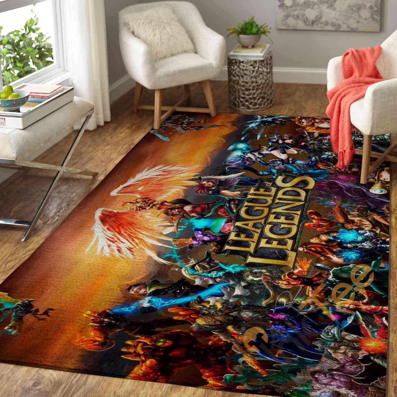 league Of Legends Area Rectangle Rug