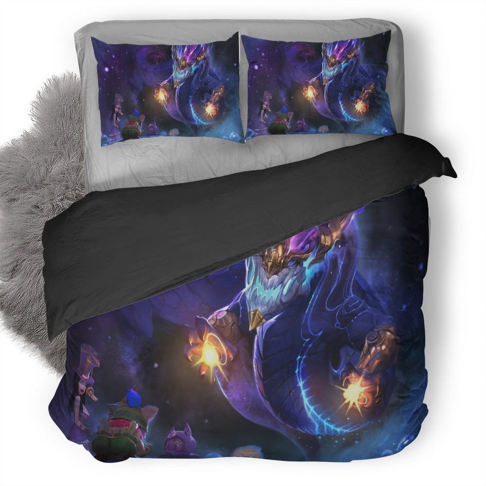 League Of Legends Aurelion Sol 3D Customized Duvet Cover Bedding Set