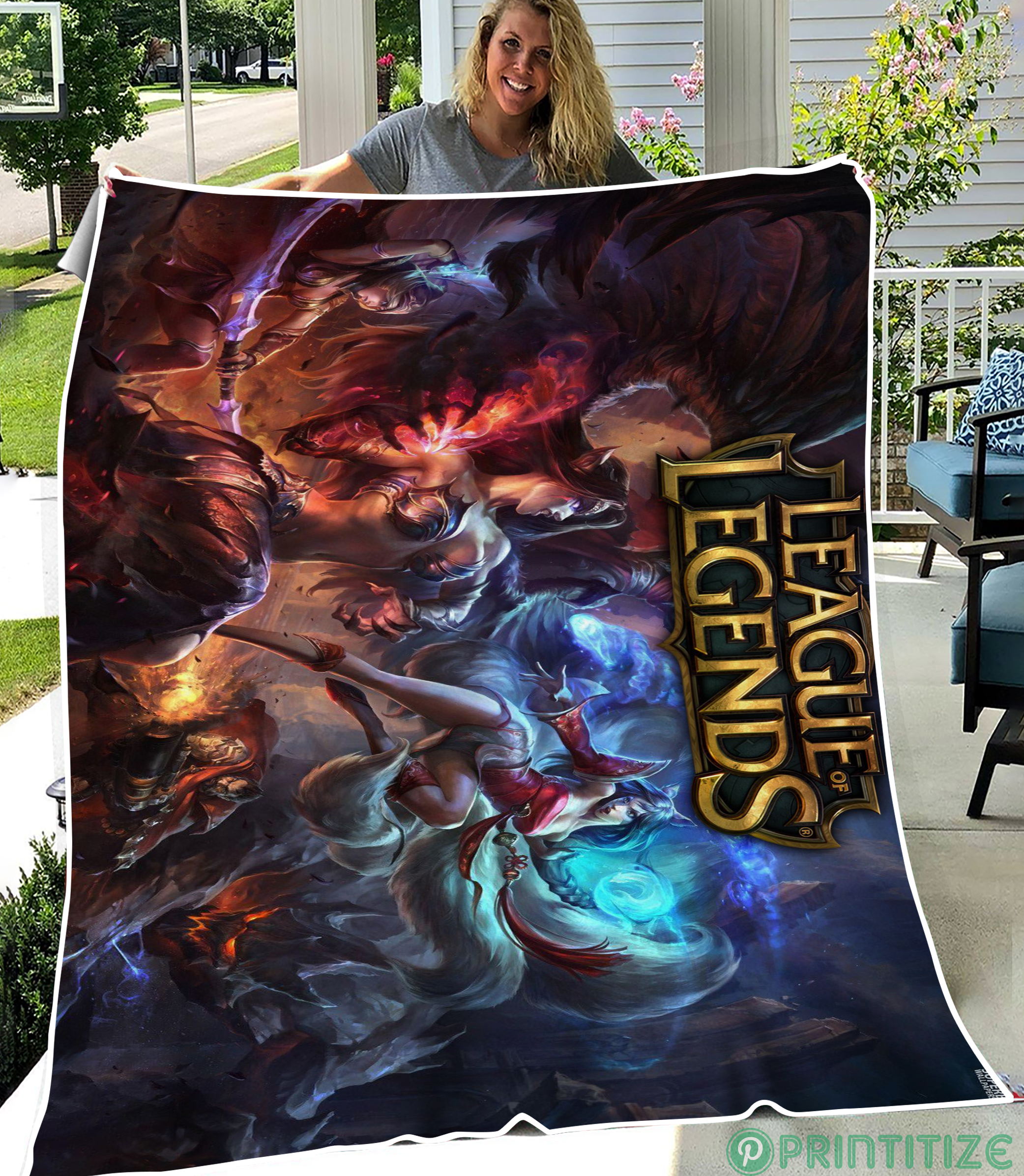 League Of Legends Backgrounds Fleece Blanket