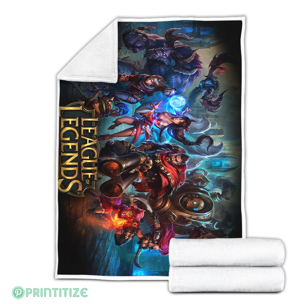 League Of Legends Champ Fleece Blanket