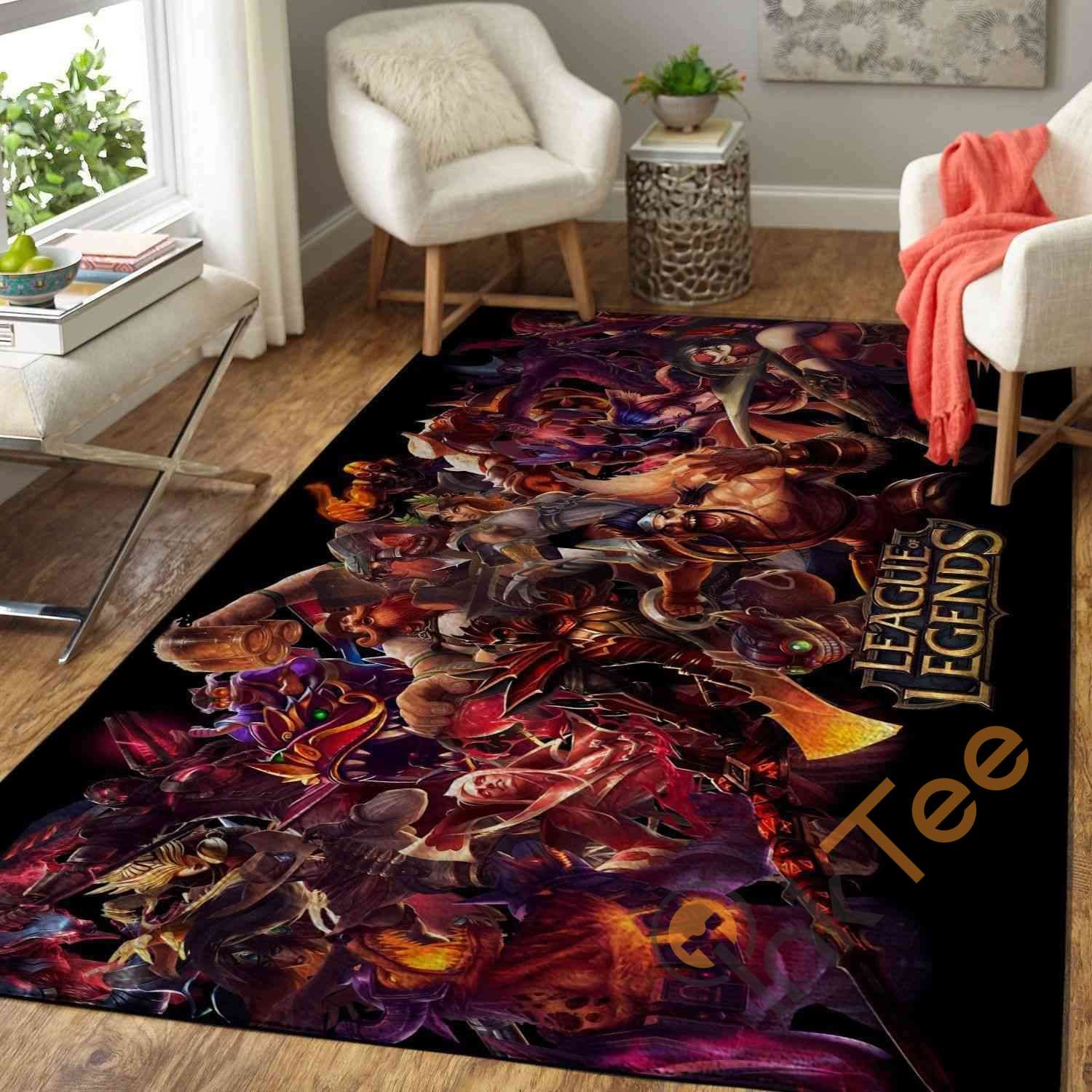 league Of Legends Characters Area Rectangle Rug