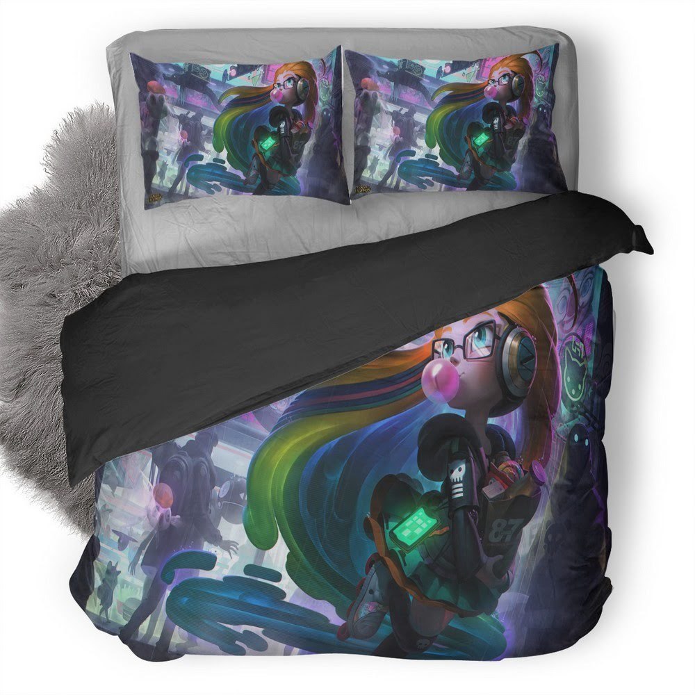 League Of Legends Cyberpop Zoe 3D Customized Duvet Cover Bedding Set