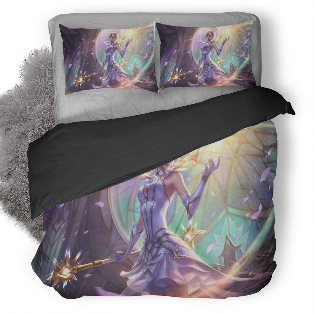 League Of Legends Elementalist Lux Splash 3D Customized Duvet Cover Bedding Set