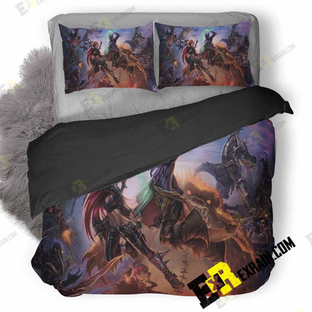 League Of Legends Fantasy Artwork 9L 3D Customized Duvet Cover Bedding Set