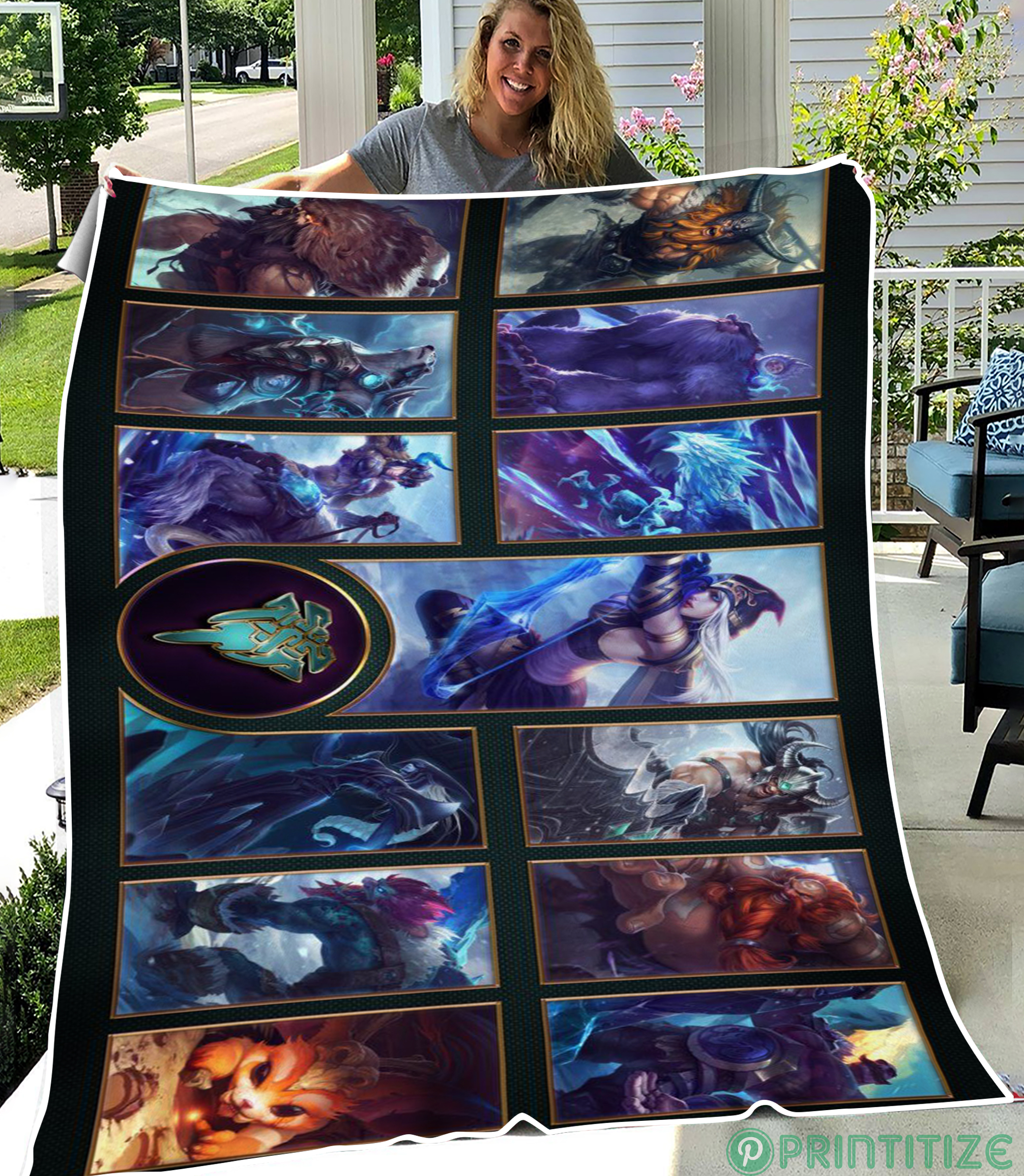 League of legends Freljord Champ Fleece Blanket