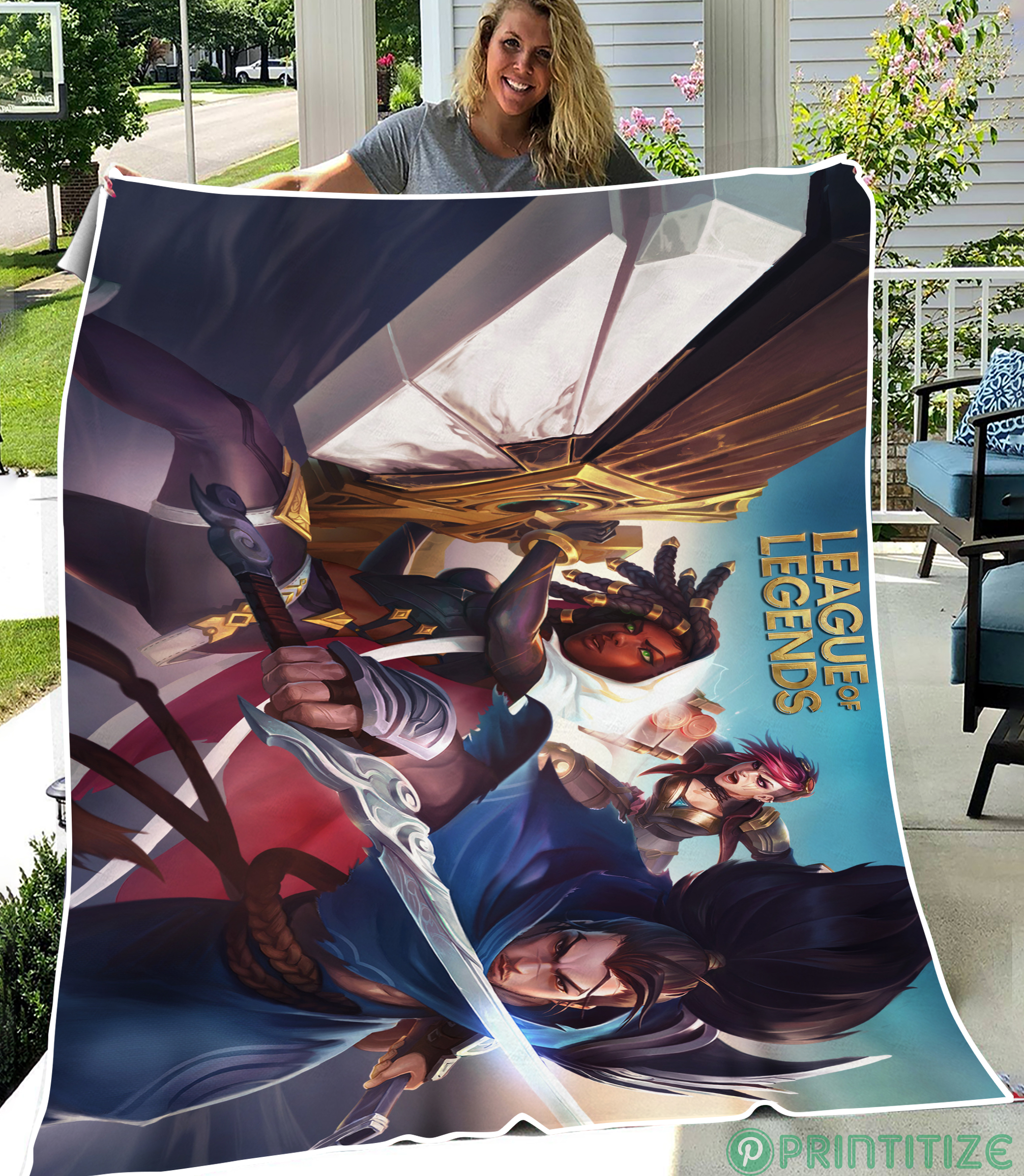 League Of Legends Gameplay Fleece Blanket