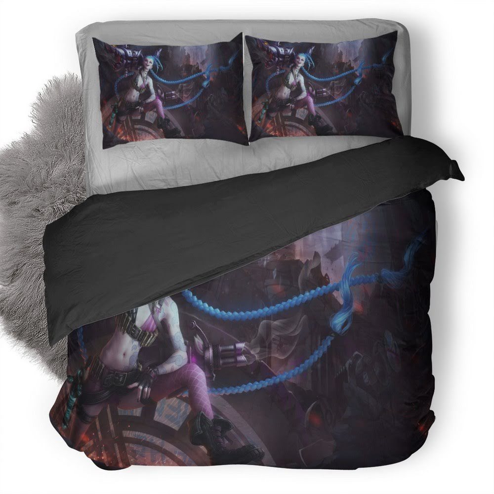 League Of Legends Jinx 11 3D Customized Duvet Cover Bedding Set