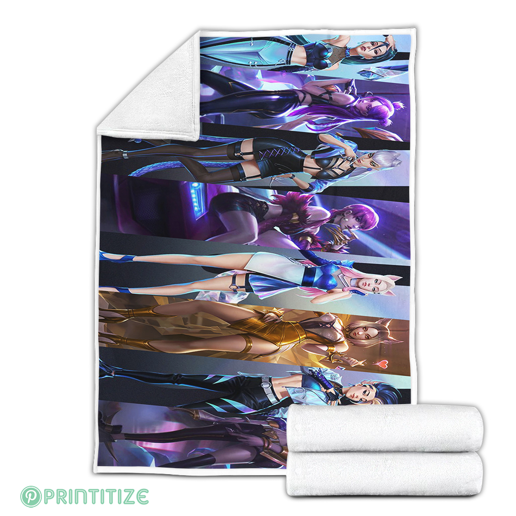 League Of Legends KDA Skin Fleece Blanket