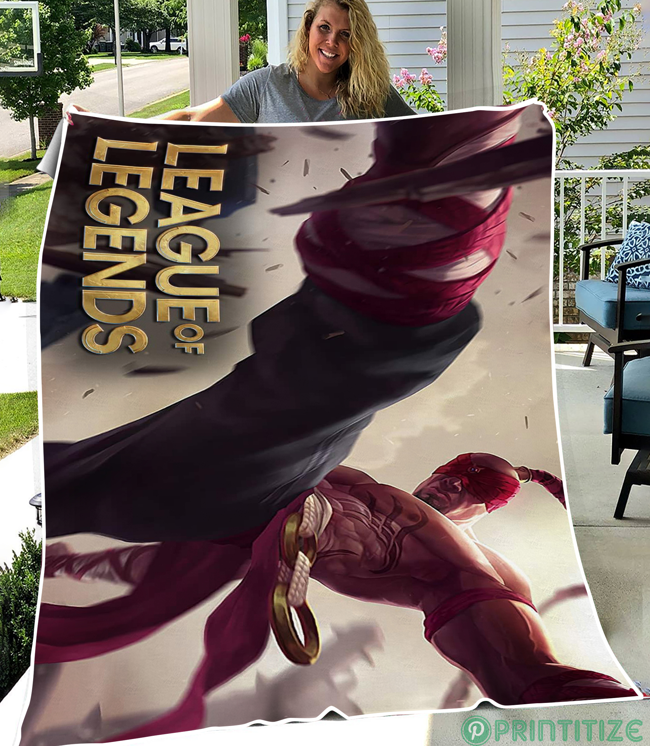 League Of Legends Leesin Fleece Blanket