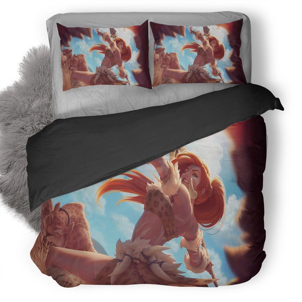 League Of Legends Nidalee 3D Customized Duvet Cover Bedding Set
