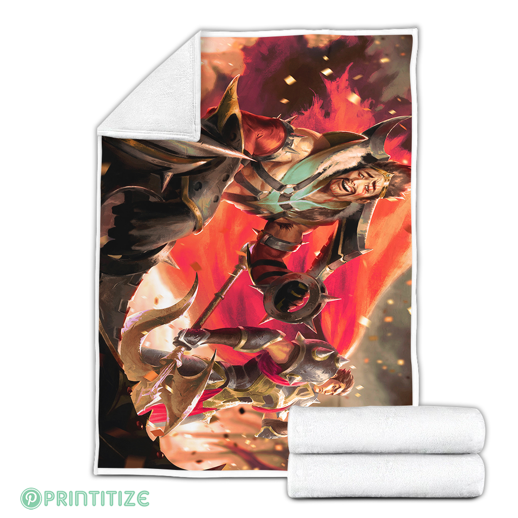 League of Legends Noxus Bros Fleece Blanket