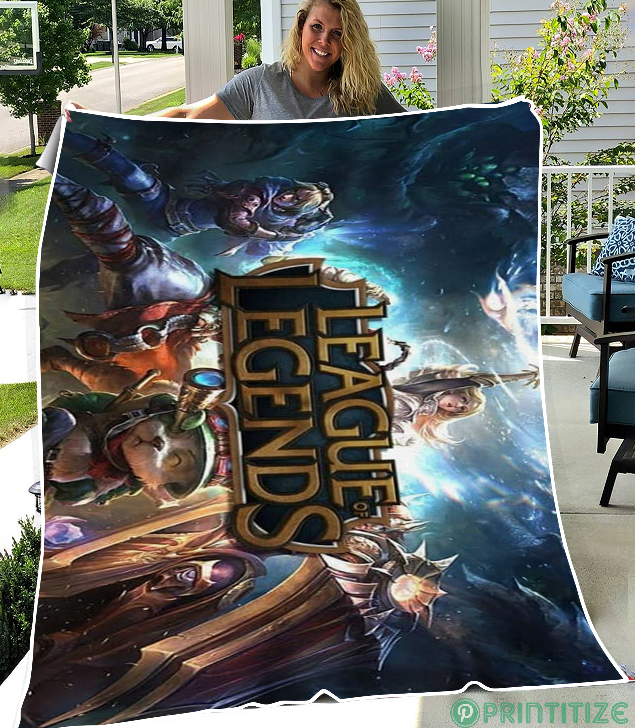 League Of Legends Riot Game Fleece Blanket