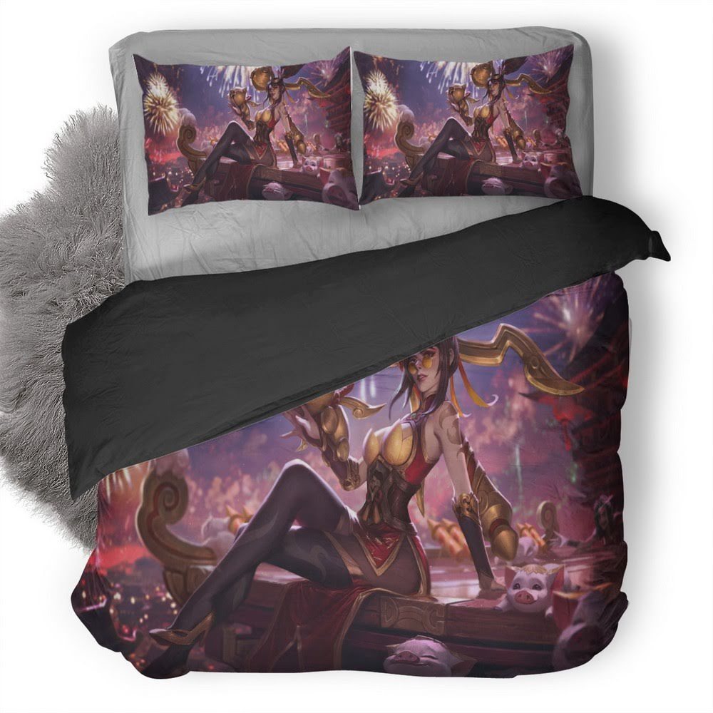 League Of Legends Splash 3D Customized Duvet Cover Bedding Set