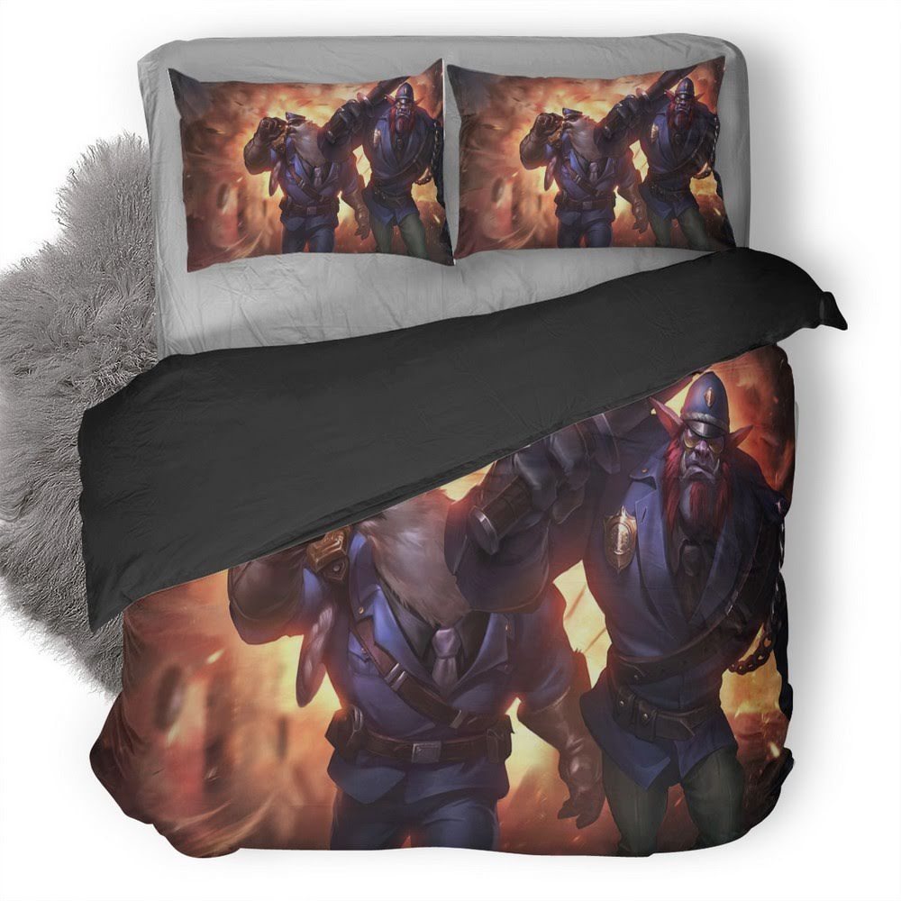 League Of Legends Trundle Volibear 3D Customized Duvet Cover Bedding Set