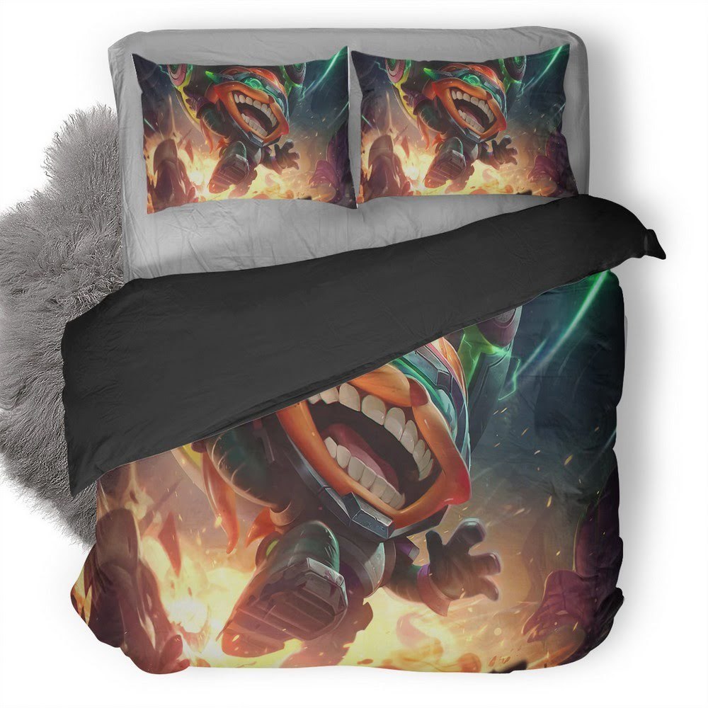 League Of Legends Ziggs 3D Customized Duvet Cover Bedding Set