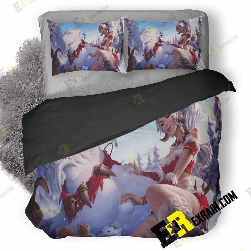 Leauge Of Legends Christmas Girl Vu 3D Customized Duvet Cover Bedding Set
