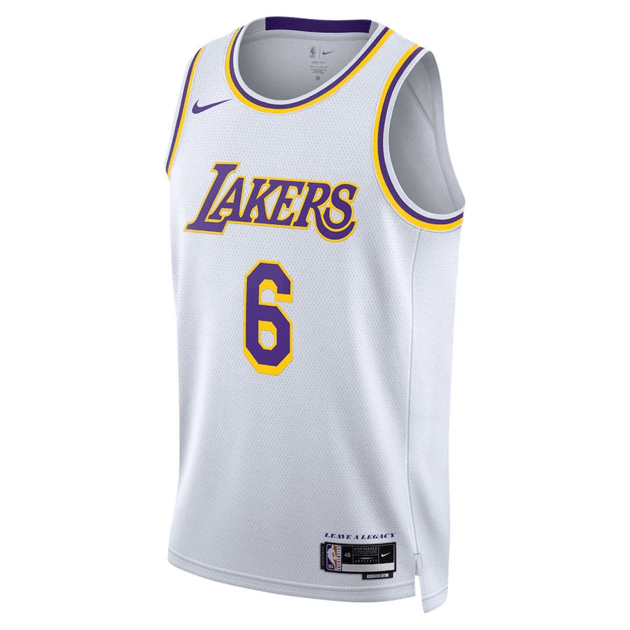 LeBron James 6 Los Angeles Lakers Men 2022/23 Swingman Jersey – Association Edition