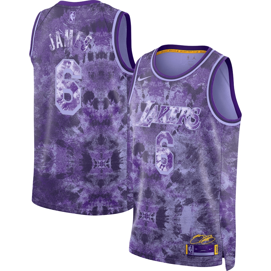 LeBron James 6 Los Angeles Lakers Unisex Select Series Swingman Jersey – Purple