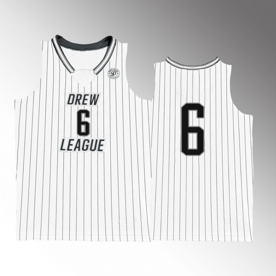 LeBron James Alumni Drew League #6 White Jersey