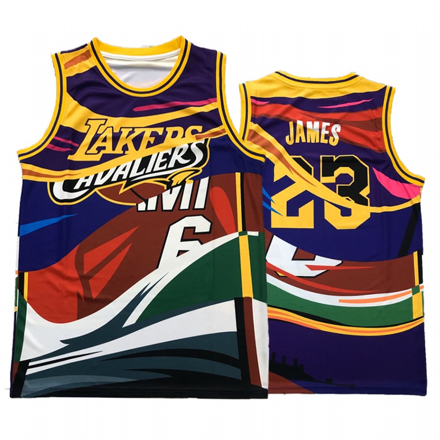 LeBron James Lakers X Heat X Cavaliers Colorful Jersey Classic Special Edition