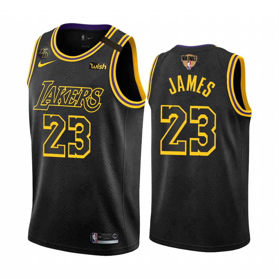 LeBron James Los Angeles Lakers 2020 Western Conference Champions Black Jersey Mamba Inspired