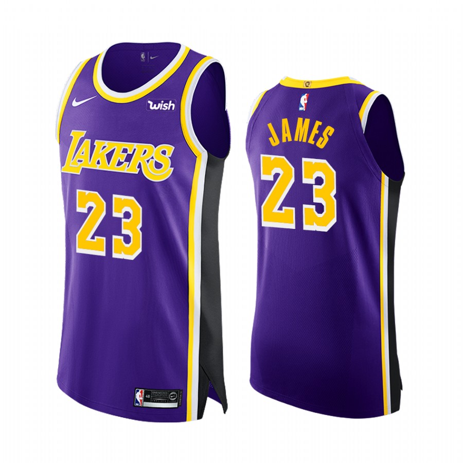 LeBron James Los Angeles Lakers Purple Statement Edition 2020-21 Jersey