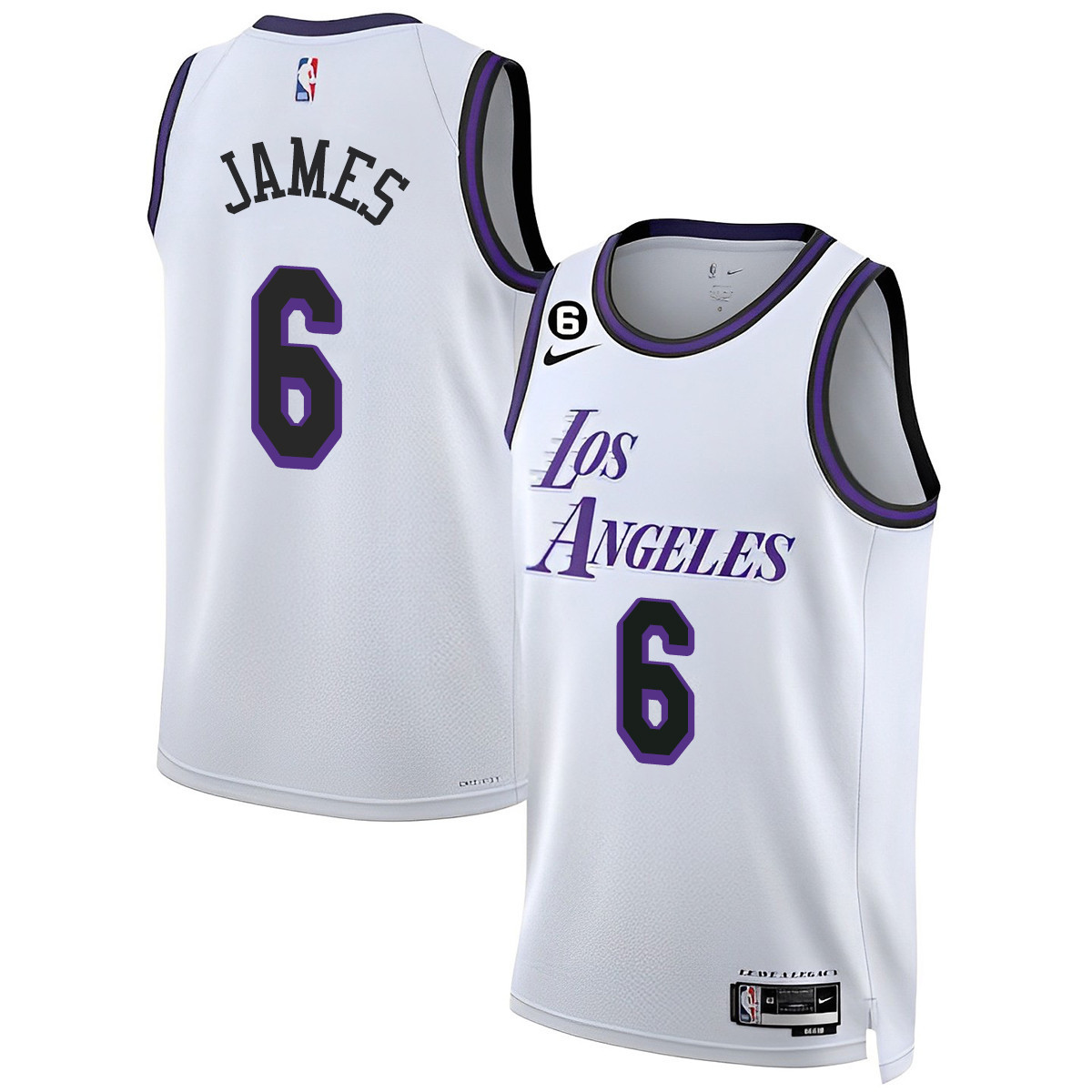 LeBron James Men's Los Angeles Lakers 2023 Collection City Jersey - All Stitched