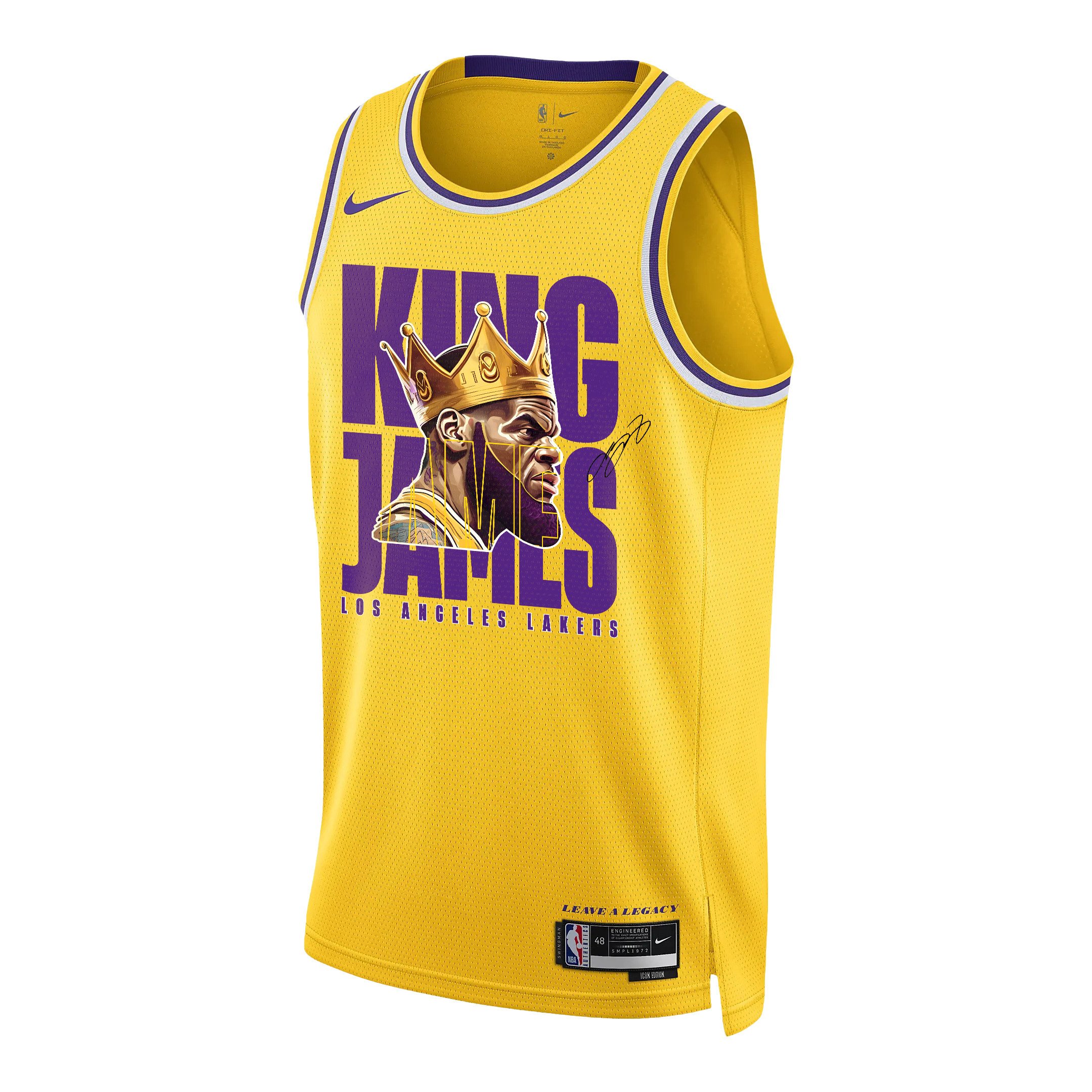LeBron James The Goat Of Los Angeles Lakers 2022-23 Jersey – Screen Print Graphics