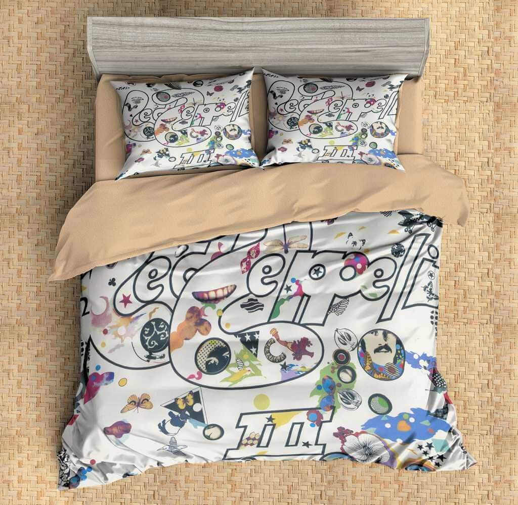 Led Zeppelin 3D Customized Duvet Cover Bedding Set