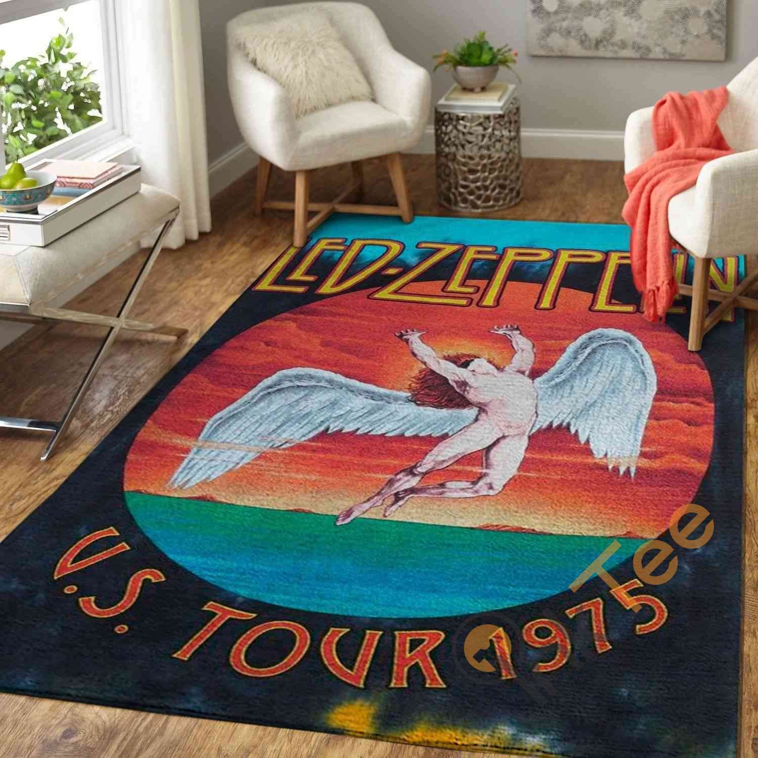 Led Zeppelin Area Rectangle Rug