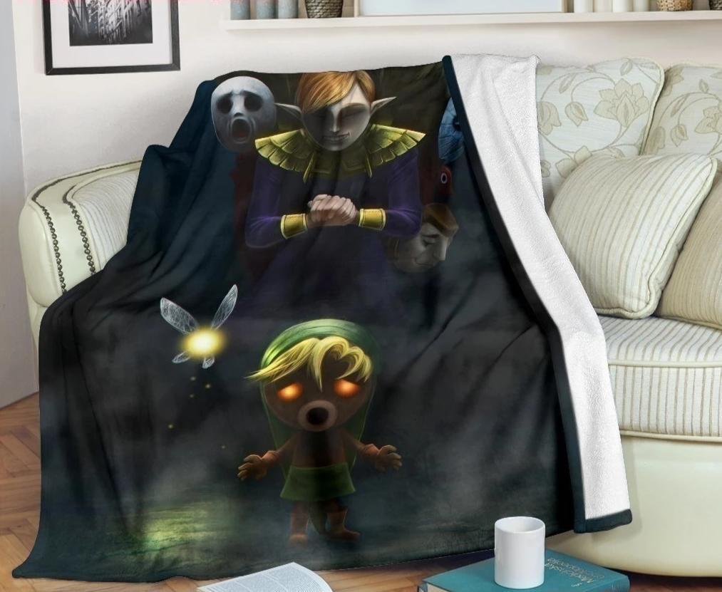 Legend Of Zelda Talt Fairy Sherpa Blanket Cozy Blanket Fleece Blanket