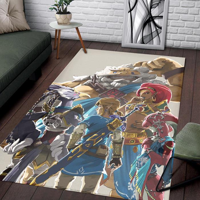 Legend Zelda Breath Charac Rectangle Rug – Custom Size And Printing