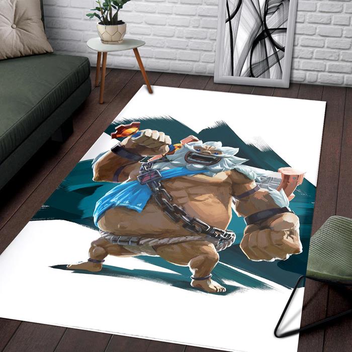 Legend Zelda Breath Daruk Rectangle Rug – Custom Size And Printing