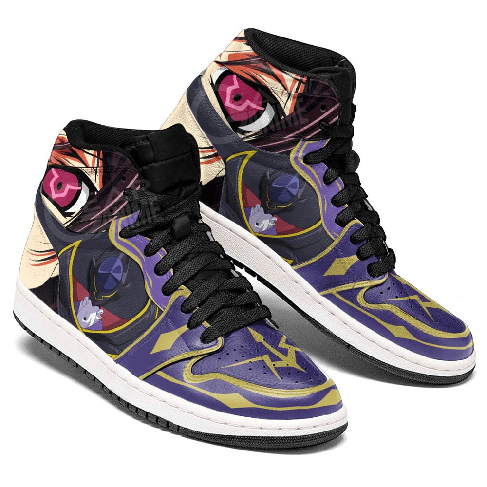 Lelouch Lamperouge JD1s Sneakers Code Geass Anime Shoes, Air Jordan Hightop