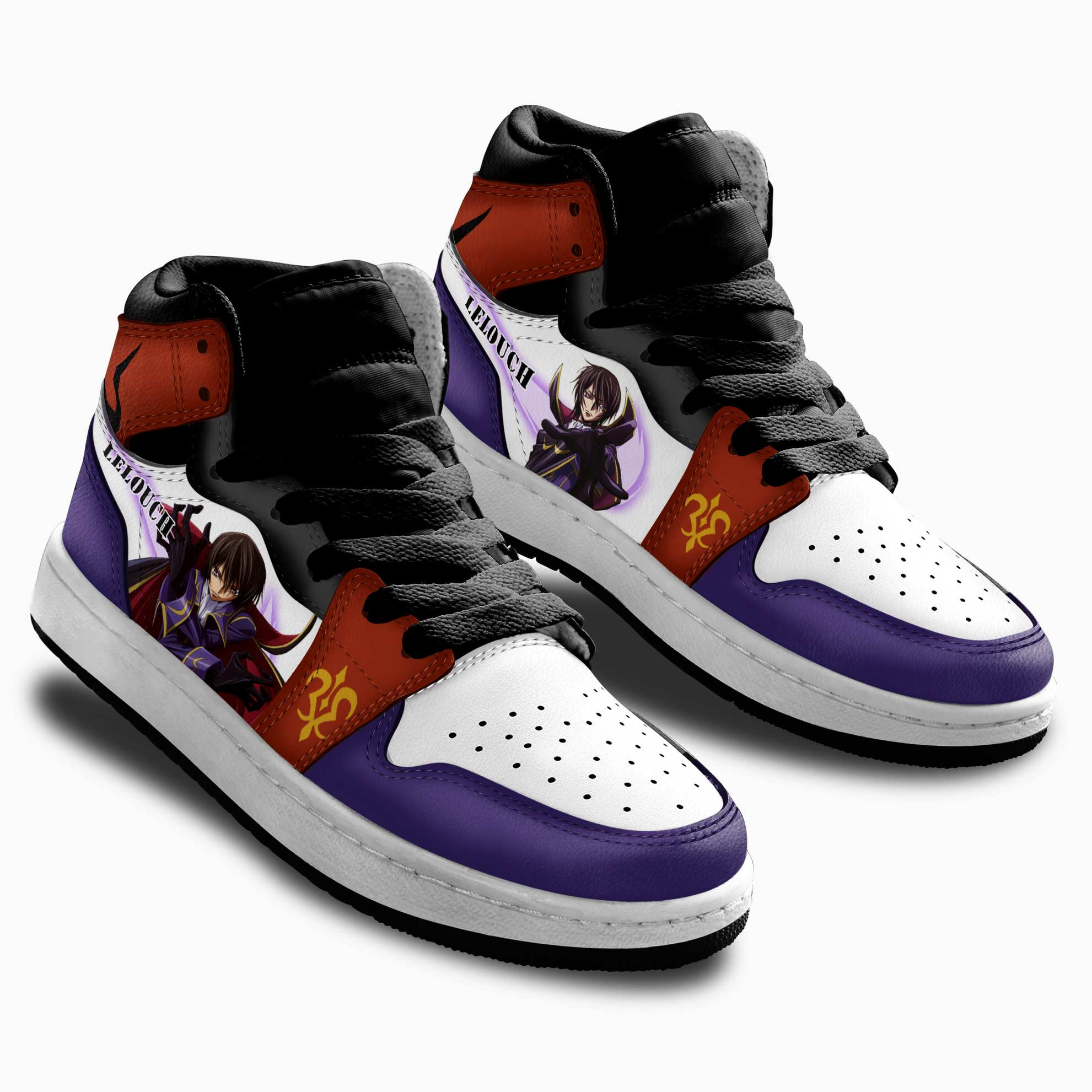 Lelouch Lamperouge Kids Sneakers Code Geass Anime Shoes For Kids