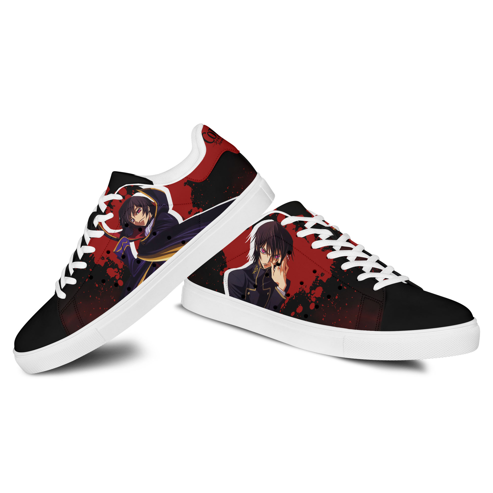 Lelouch Lamperouge Skate Sneakers Code Geass Custom Anime Shoes