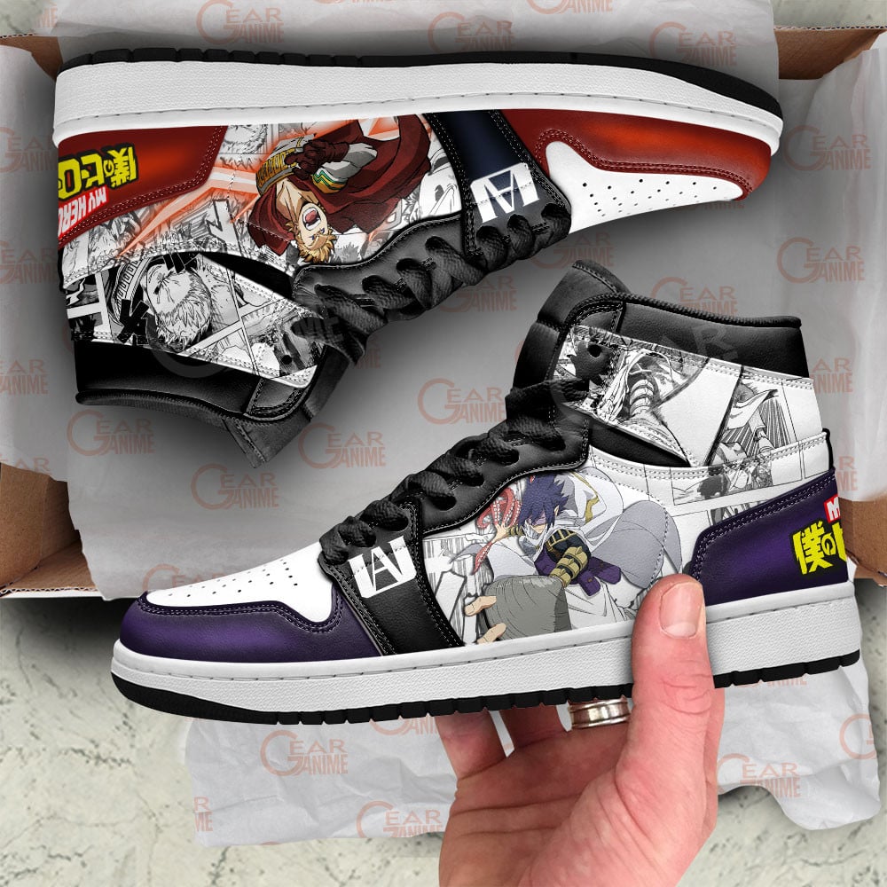 Lemillion and Suneater JD1s Sneakers BNHA Manga Mixed Anime, Air Jordan Hightop
