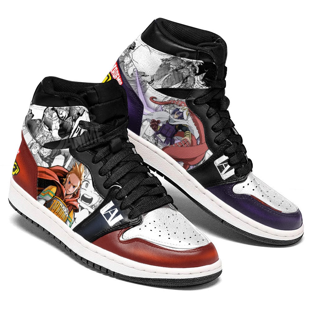 Lemillion and Suneater JD1s Sneakers BNHA Manga Mixed Anime, Air Jordan Hightop